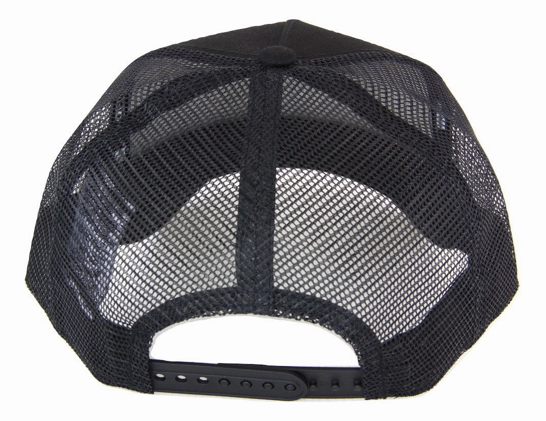 New Era Los Angeles Dodgers 9FORTY A Frame Trucker Cap - Black/Black