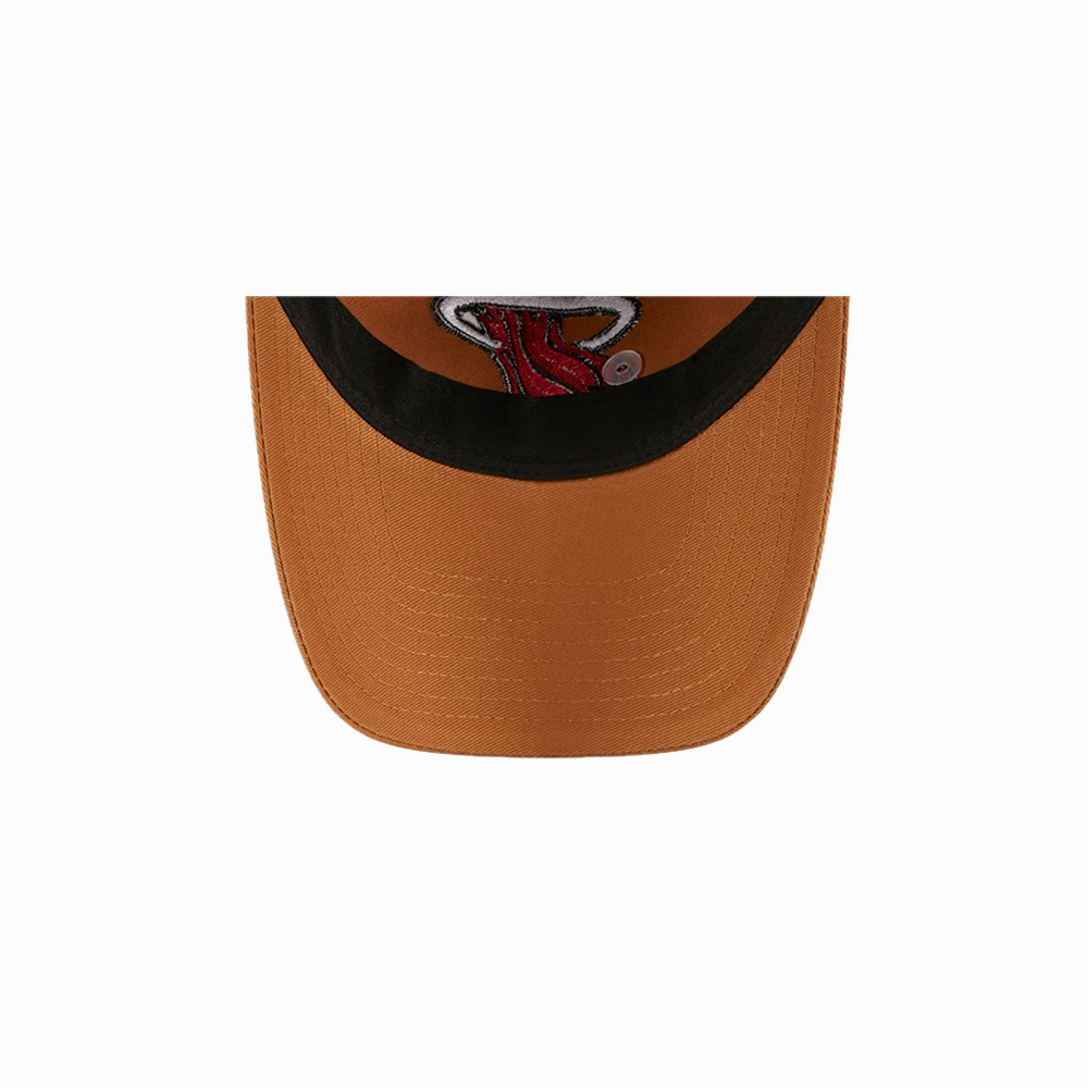 New Era Miami HEAT Tan Logo Dad Hat