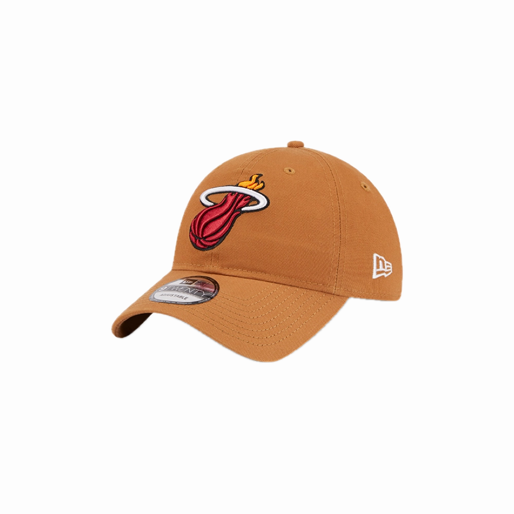 New Era Miami HEAT Tan Logo Dad Hat
