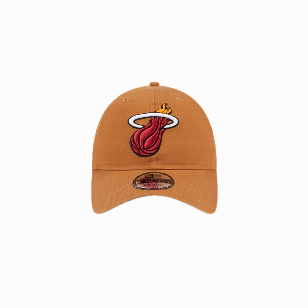 New Era Miami HEAT Tan Logo Dad Hat