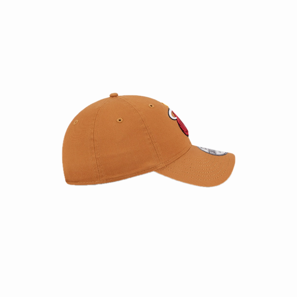 New Era Miami HEAT Tan Logo Dad Hat