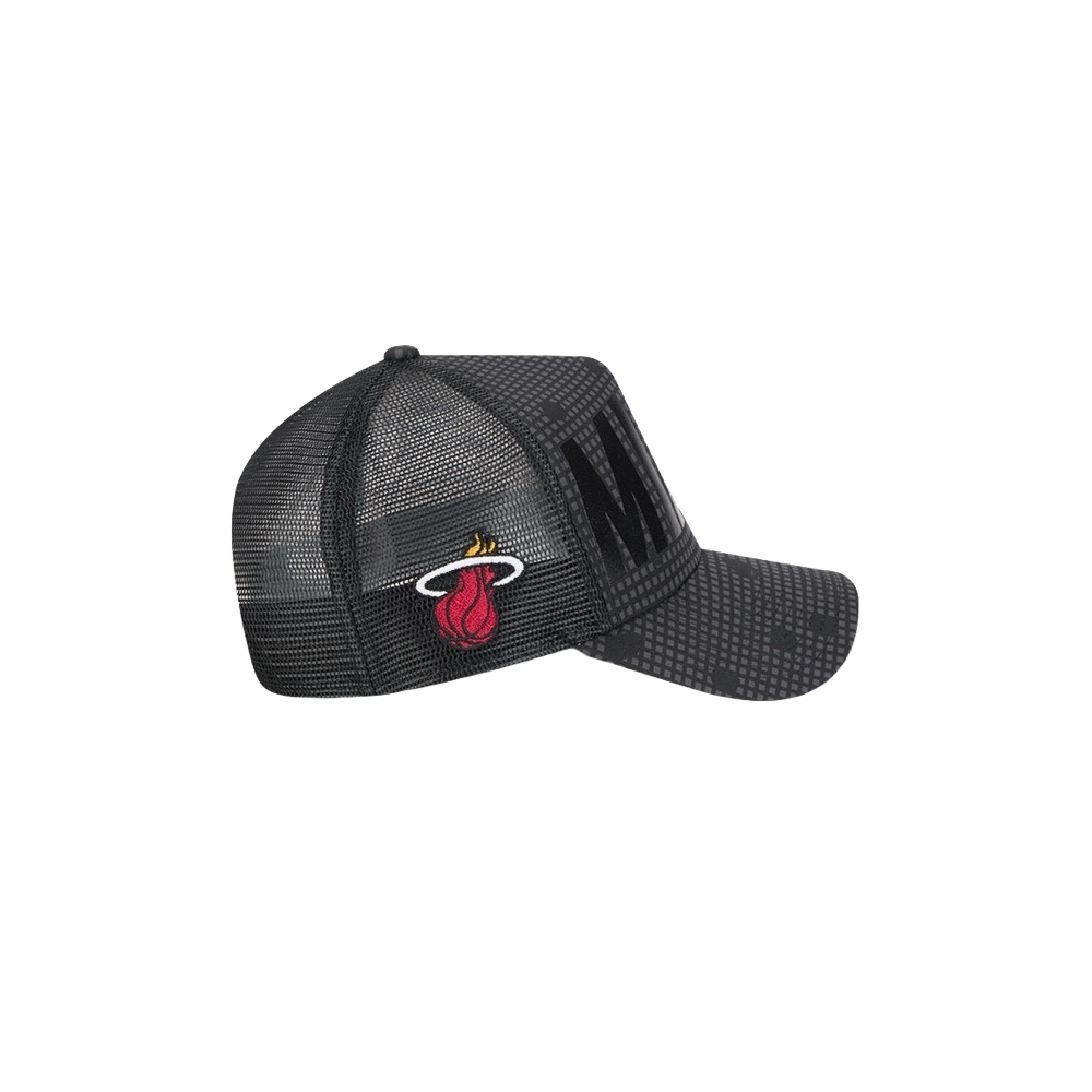New Era Miami HEAT Tonal Text Trucker Hat