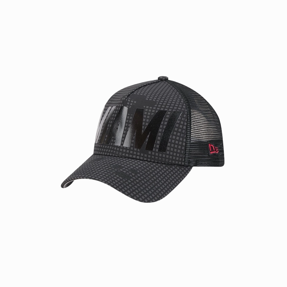 New Era Miami HEAT Tonal Text Trucker Hat
