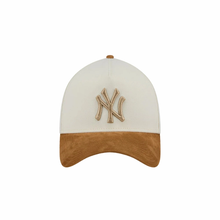 New Era New York Yankees 39THIRTY A Frame - Chrome White/Wheat Suede