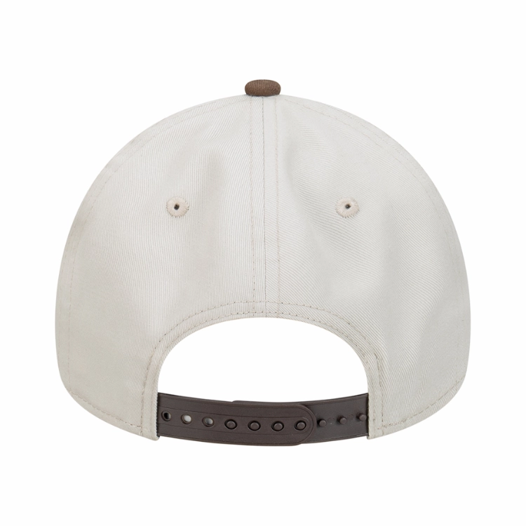 New Era New York Yankees 9FORTY A Frame - Vintage Stone/Walnut