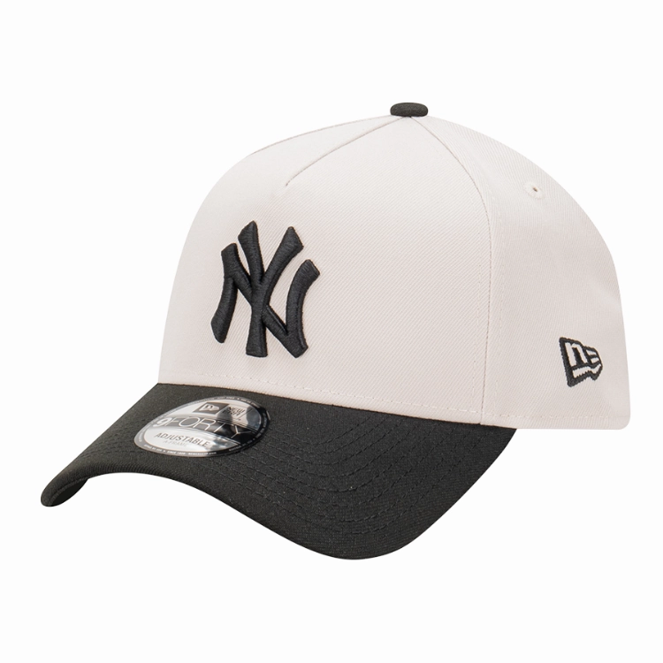 New Era New York Yankees 9FORTY A Frame Cap - Stone/Black