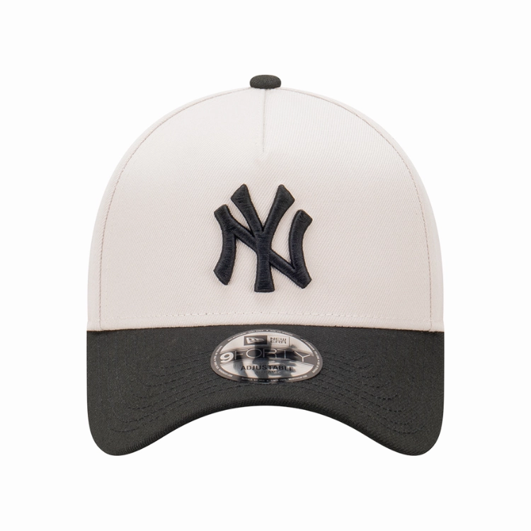 New Era New York Yankees 9FORTY A Frame Cap - Stone/Black