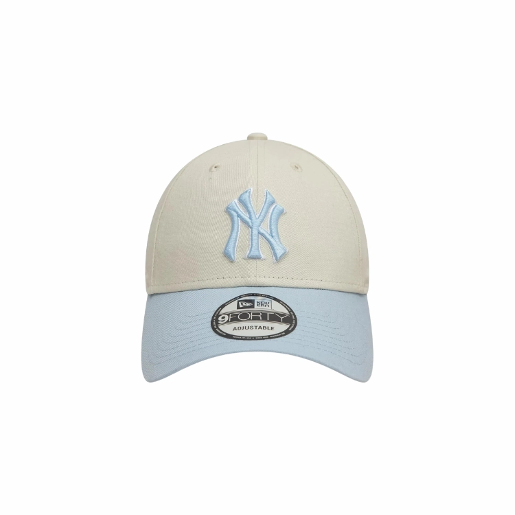 New Era New York Yankees 9FORTYCooperstown WS Cap - Ivory/Pale Blue