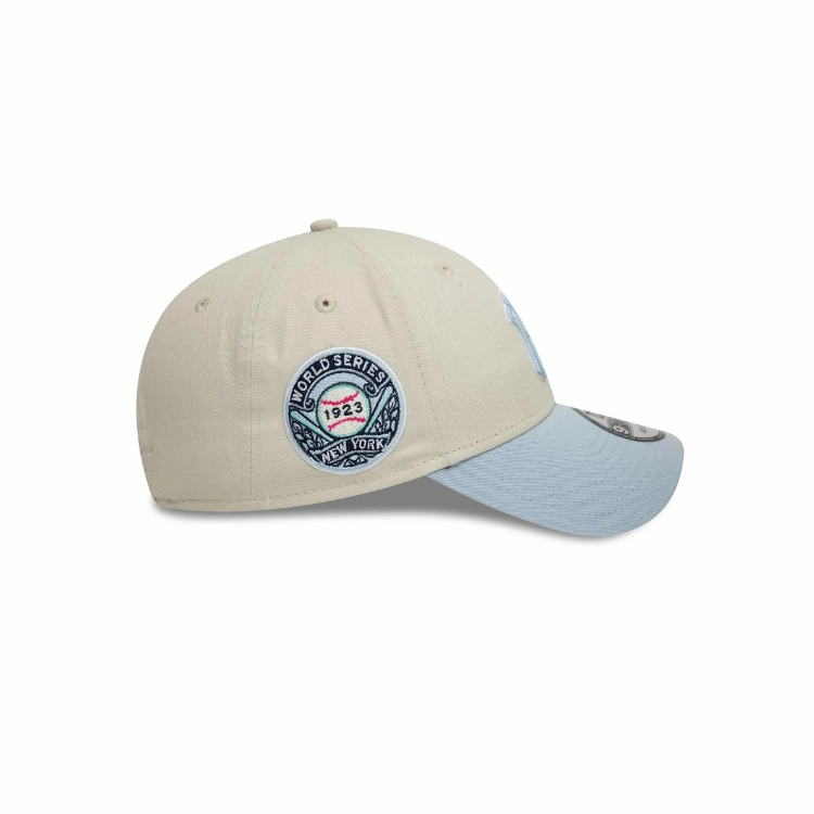 New Era New York Yankees 9FORTYCooperstown WS Cap - Ivory/Pale Blue