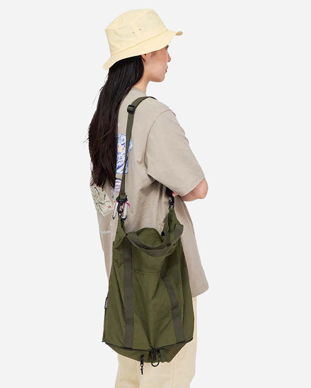 Nylon Packable Explorer Tote Olive
