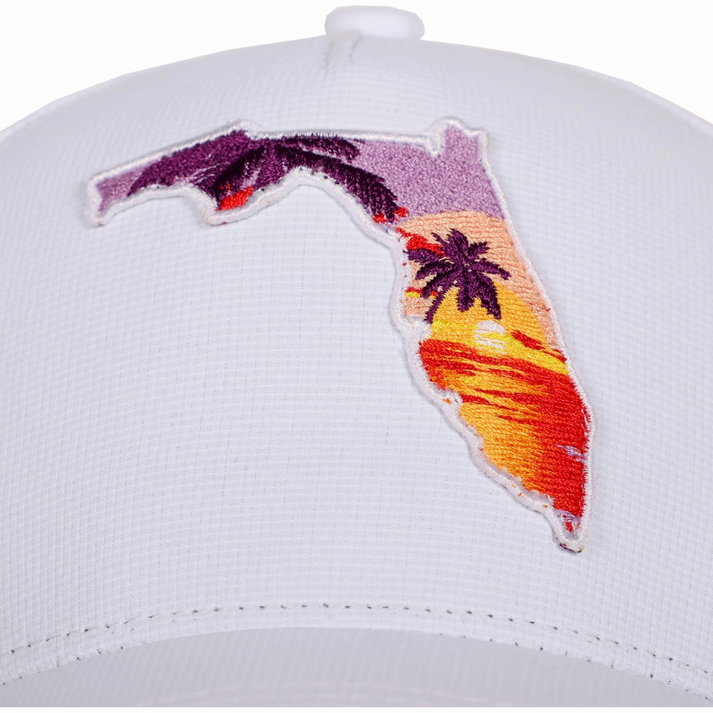 Performance Snapback | Sunshine View | White