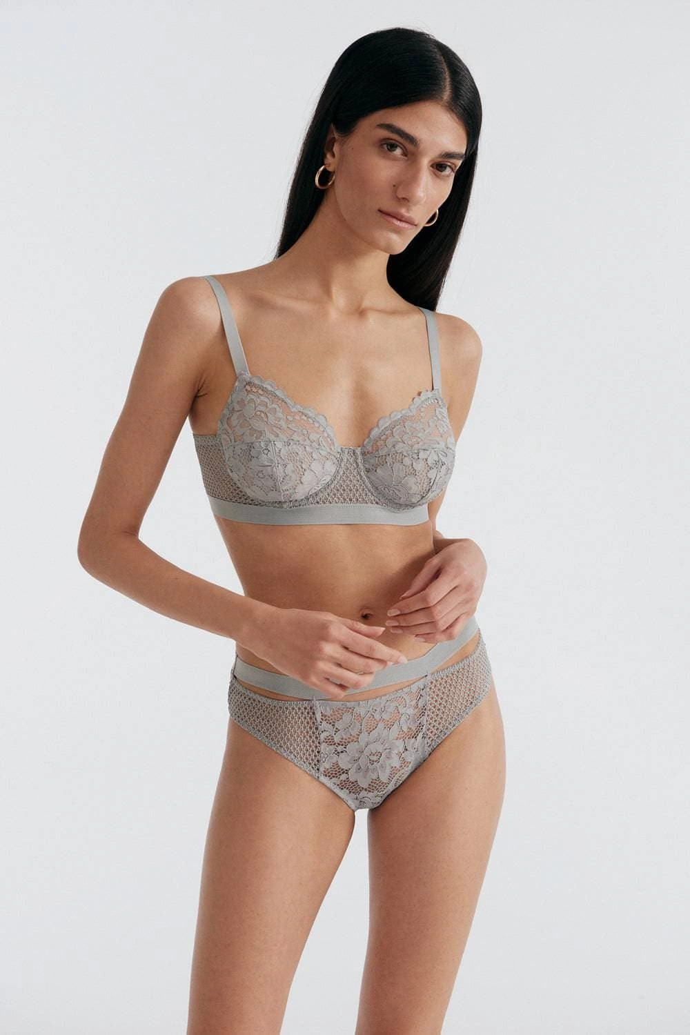 Petunia Thong in Blue Mist