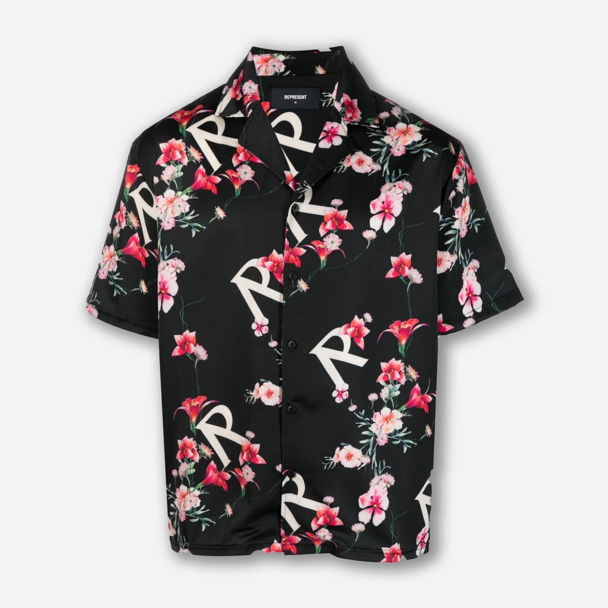 Represent | FLORAL SHIRT  { BLACK
