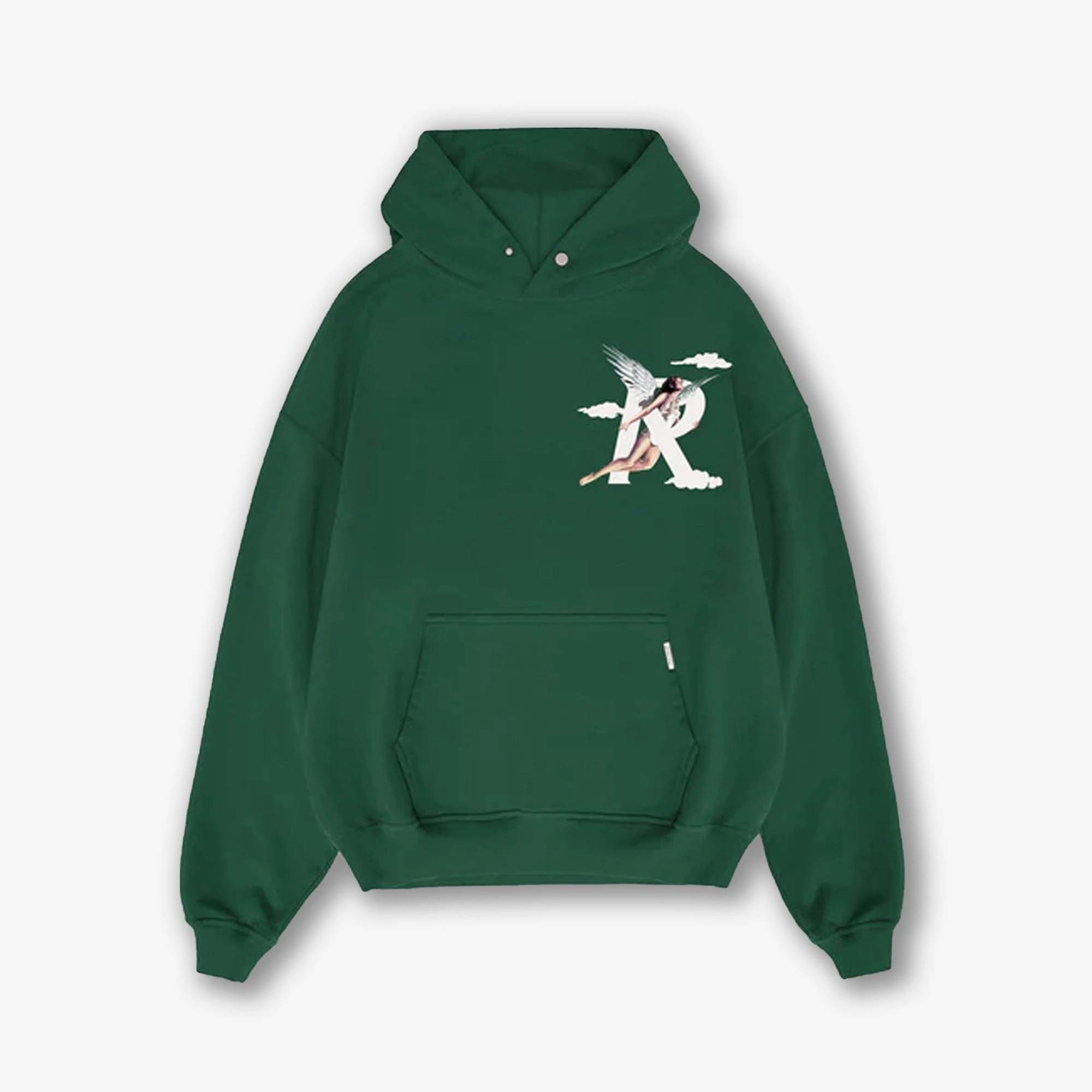Represent | STORMS IN HEAVEN HOODIE  { RACING GREEN