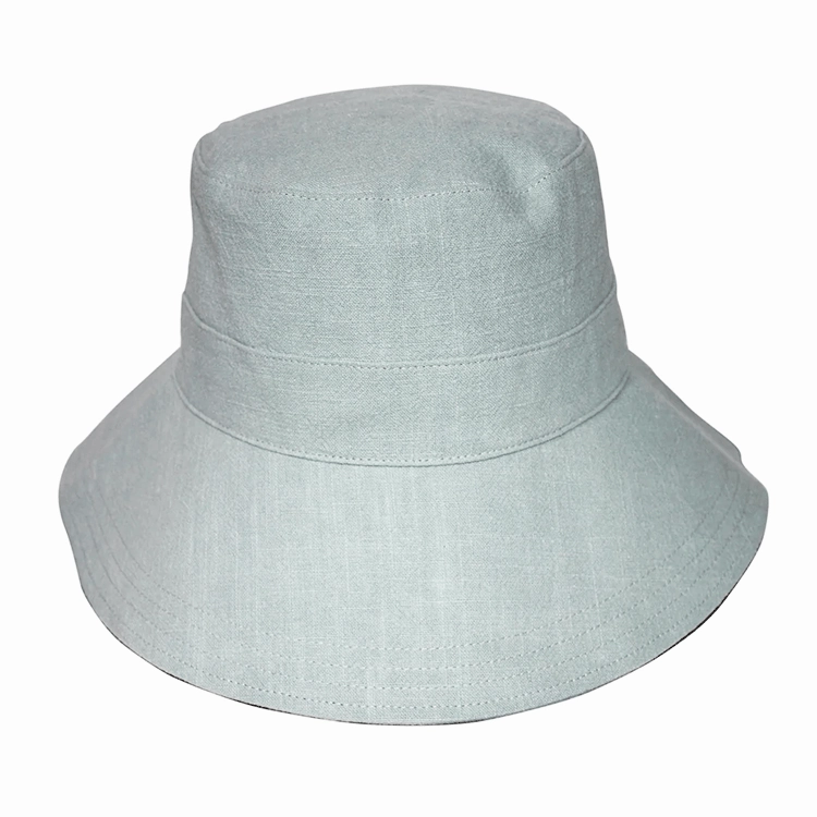 Rigon Fifi Linen Bucket Hat - Blue
