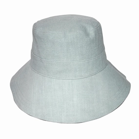 Rigon Fifi Linen Bucket Hat - Blue