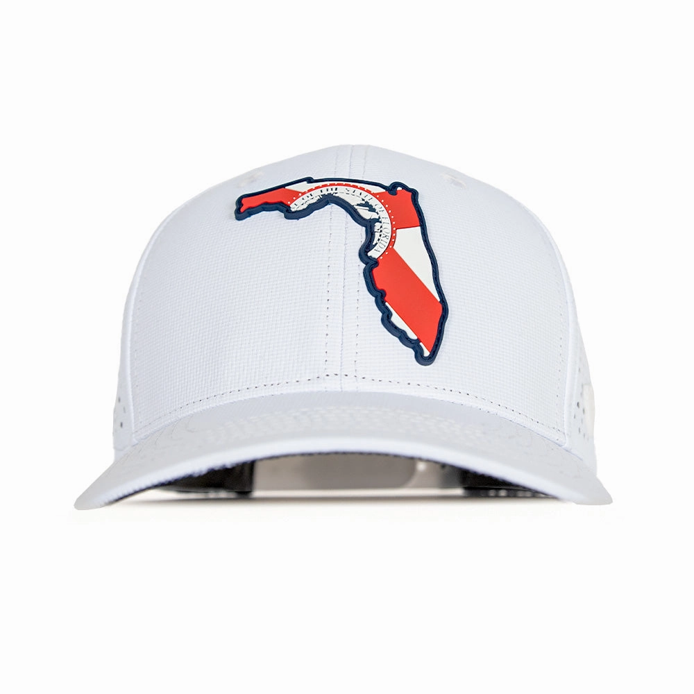 Special Edition Performance Snapback | Florida Palm Tree | White