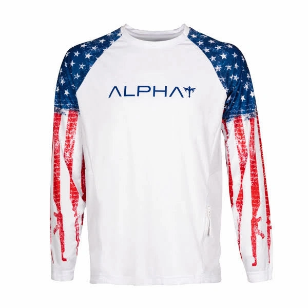 Tactical Long Sleeve Mesh | White | 2 Sleeve We the People | Alpha