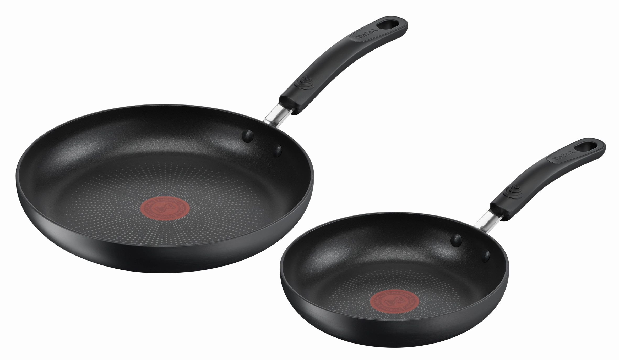 Tefal Specialty Hard Anodised Non-Stick Twin Pack Frypans 20/26cm