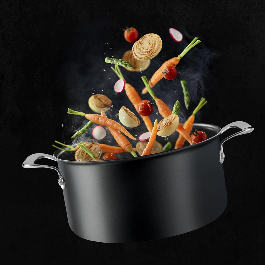 Tefal Unlimited Premium Non-Stick Induction Stewpot 24cm/5L   Lid