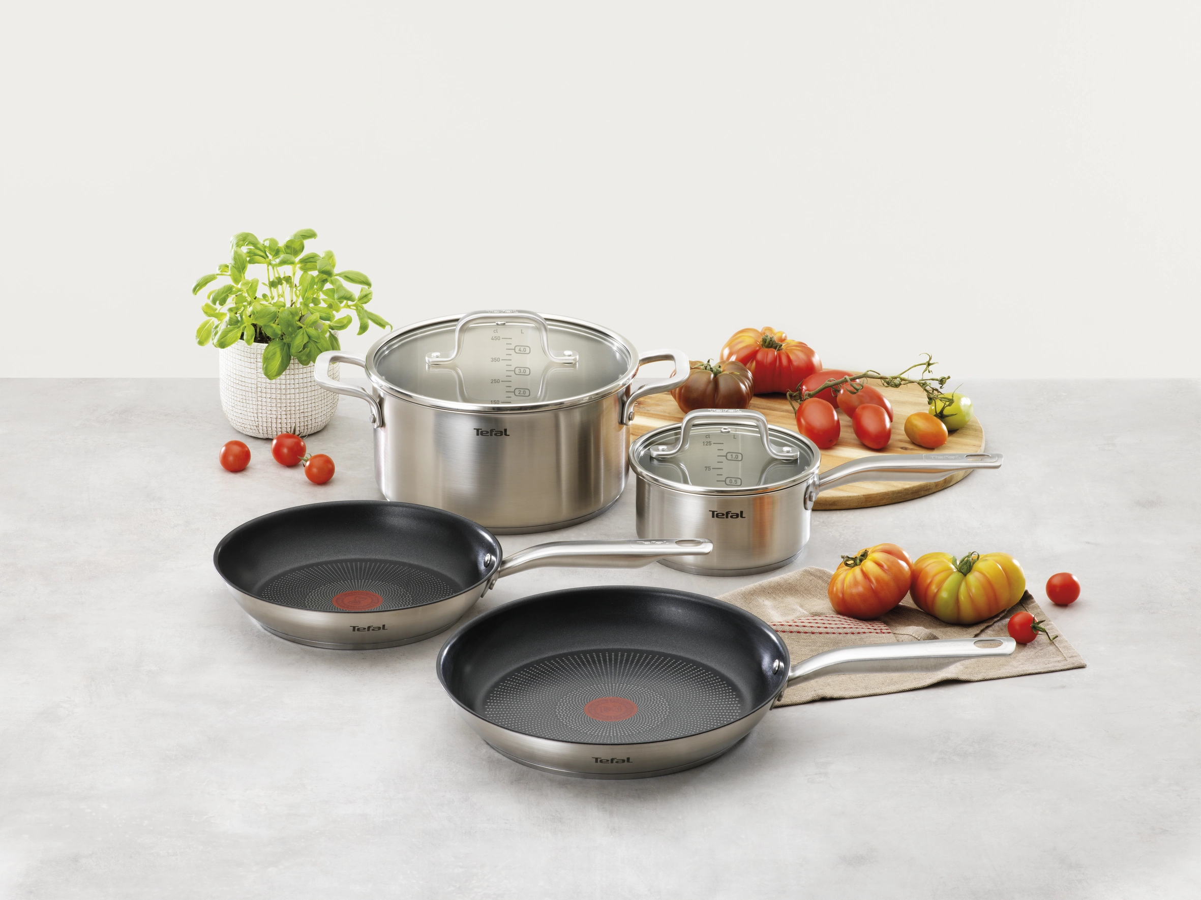 Tefal Virtuoso Stainless Steel Induction Non-Stick Frypan 28cm