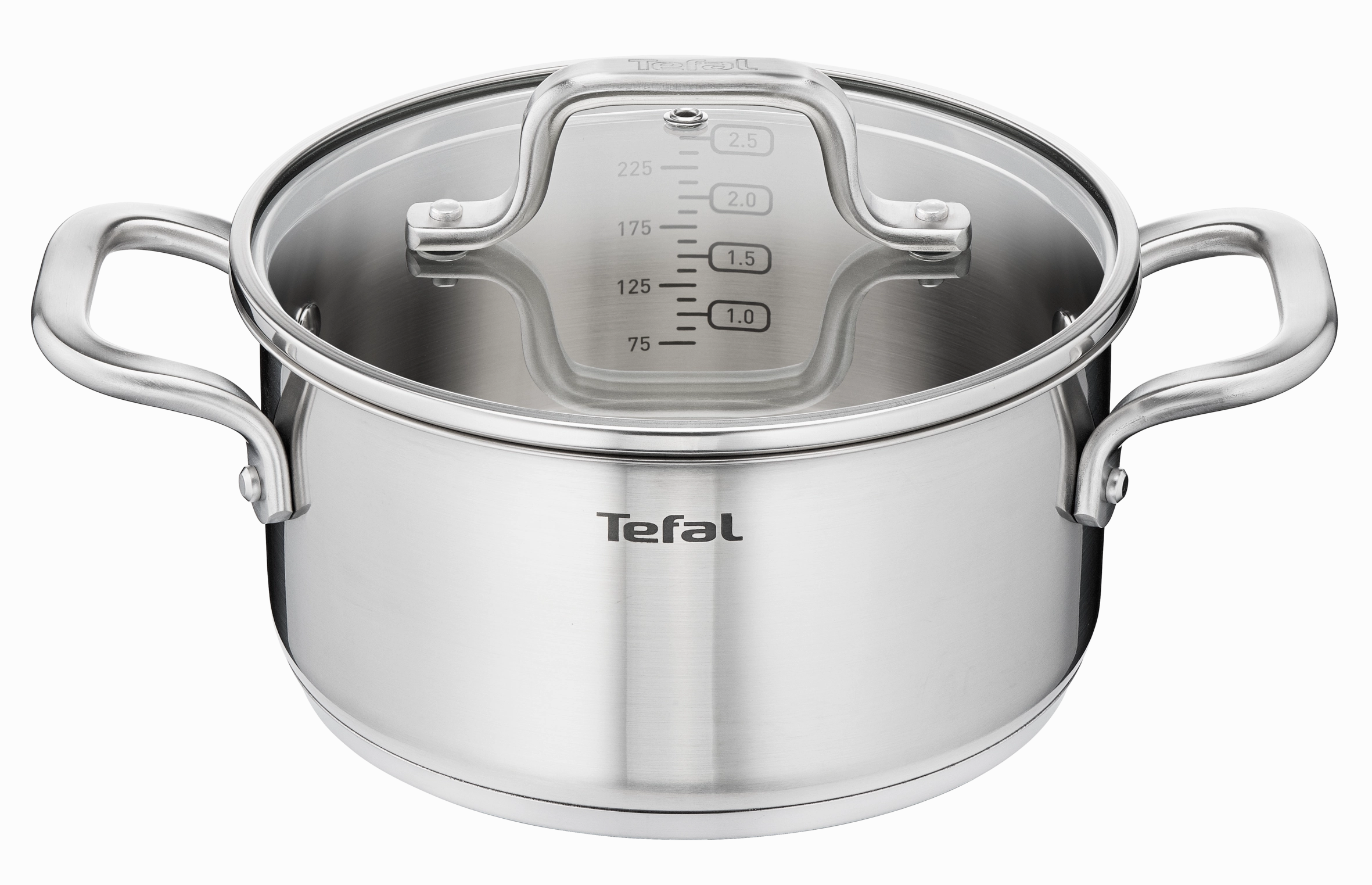 Tefal Virtuoso Stainless Steel Induction Stewpot 20cm/3.1L   Lid