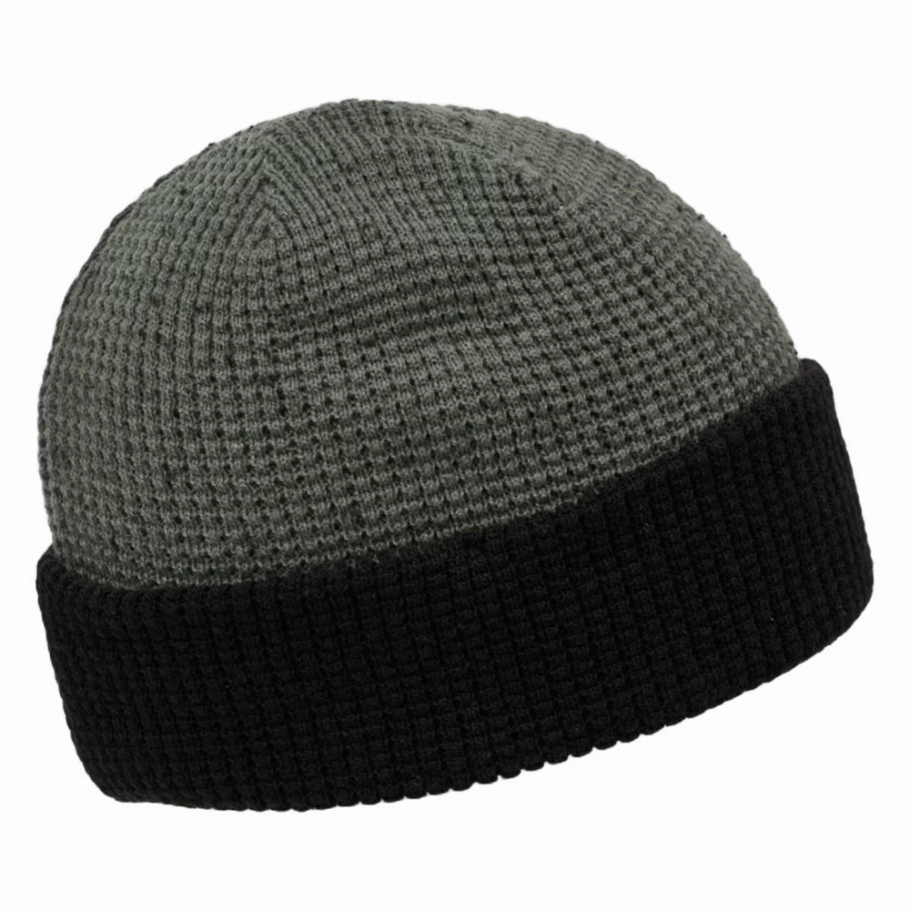 TravisMathew Cloud Waffle Golf Beanie Dark Olive - FW24 Men