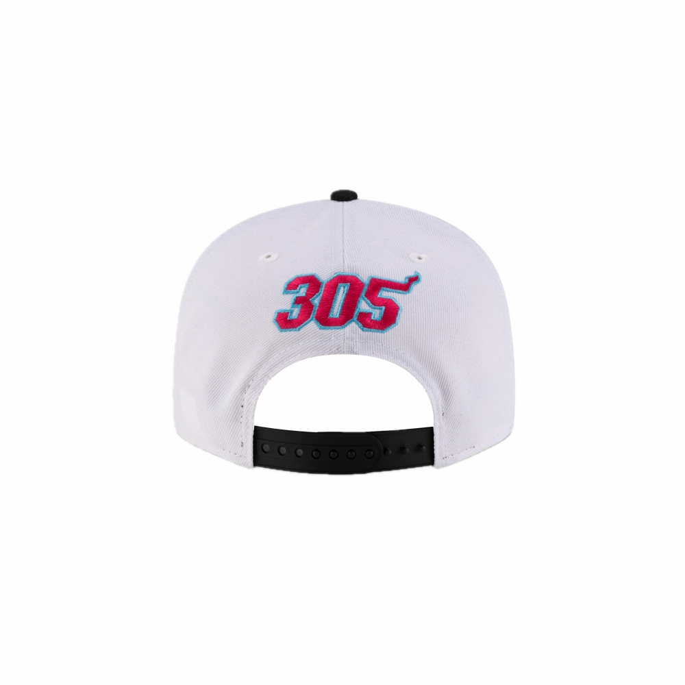 Tyler Herro New Era Original Vice Optic White Snapback