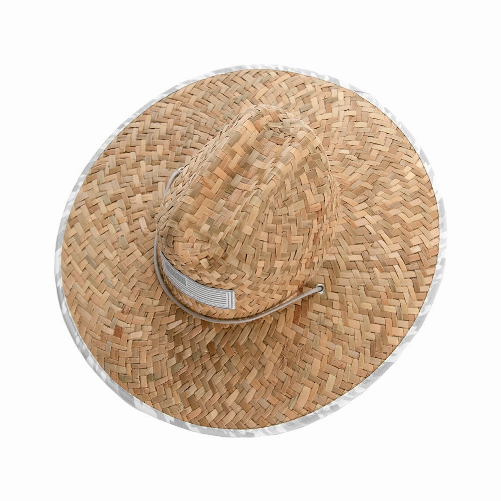 Under Brim Straw Hat | Geo Camo Ghost