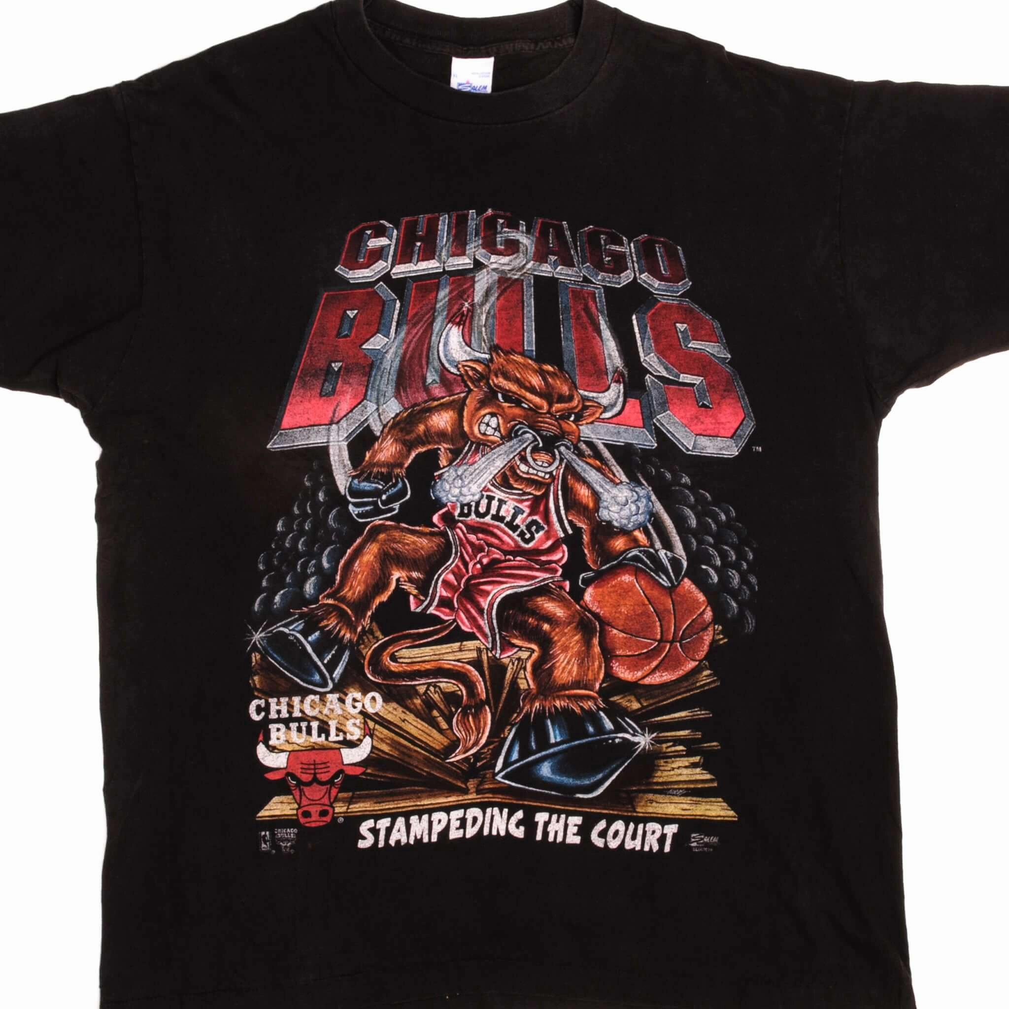 VINTAGE NBA CHICAGO BULLS TEE SHIRT 1990's SIZE XL MADE IN USA