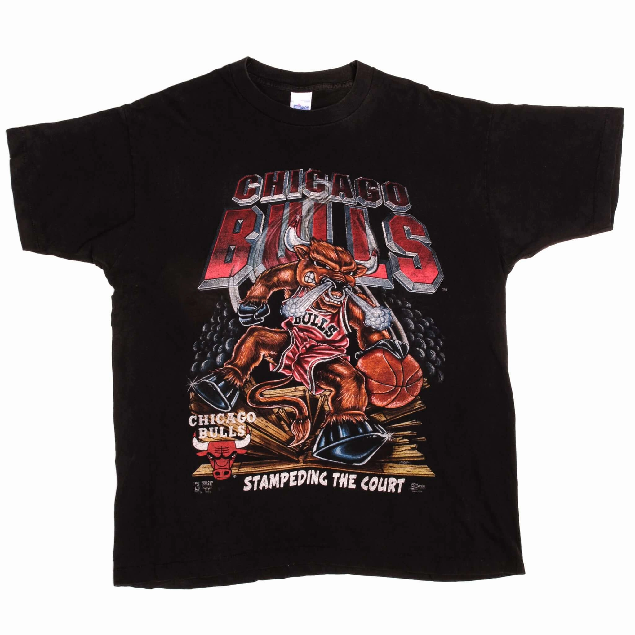 VINTAGE NBA CHICAGO BULLS TEE SHIRT 1990's SIZE XL MADE IN USA