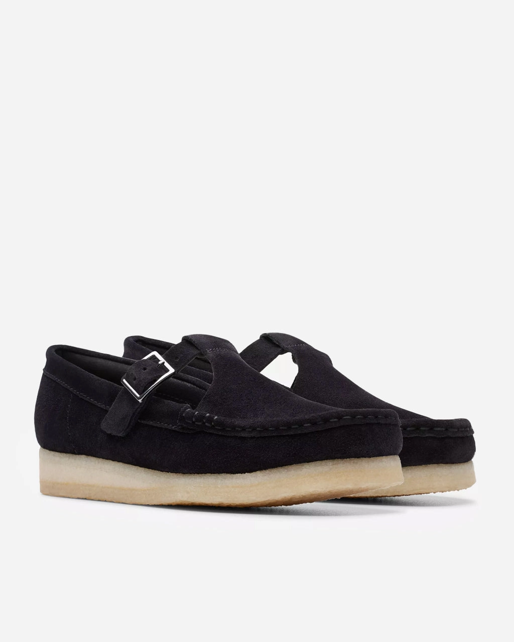 WMNS Wallabee T Bar 'Black Suede'