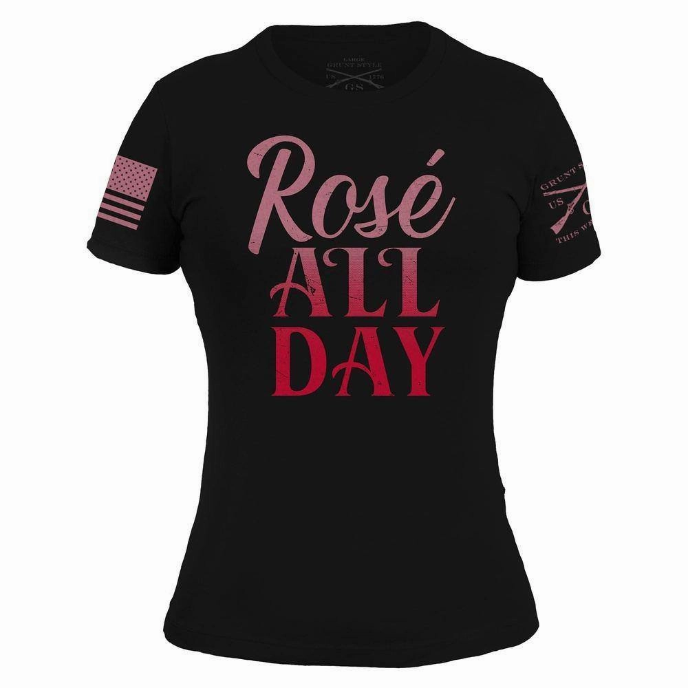 Women's Rosé All Day Slim Fit T-Shirt - Black
